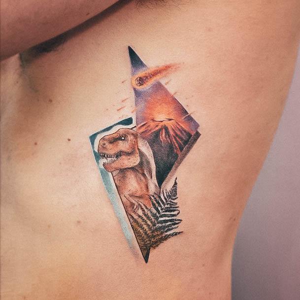Abstract Volcano Tattoos